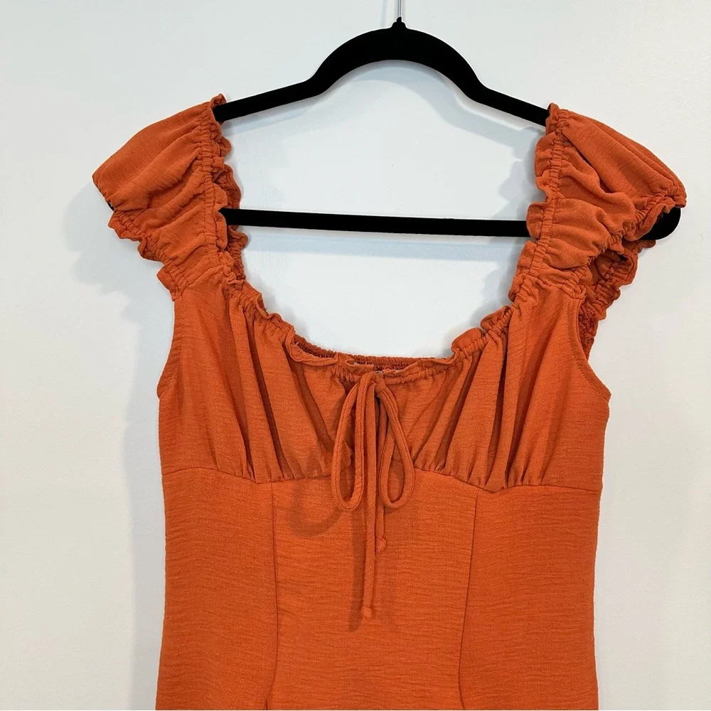 Kimchi Blue Women’s Blair Orange Mini Dress Size M NWOT - Picture 5 of 13